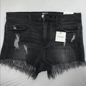 Sneak Peak High Rise Distressed Short